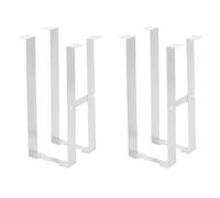 Reinscer 2 Set Under Desk PC Mount Bracket for Computer Case Computer Mainframe Hanger Host Box Stand Bracket Rack White