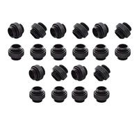 Reinscer 20-Pack G1/4 Inch 5mm Male to Male Connector with Sealed O-Ring for PC Water Cooling Systems Extender Fitting