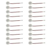 Reinscer 20 Pcs 20mm 1.7Mhz Ultrasonic Mist Maker Fogger Ceramics Discs with Wire and Sealing Ring Humidifier Accessories