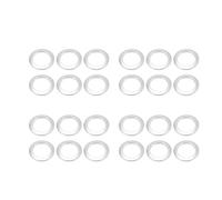 Reinscer 200 Pack Curtain Grommet, Inner Diameter 43mm Curtain Eyelet Rings Nanoscale Low Noise Roman Ring (Silver)