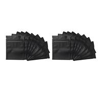 Reinscer 200 Pack Smell Proof Bags - 3 x 4 Inch Resealable Mylar Bags Foil Pouch Bag Flat Zipper Closure Bag Matte Black
