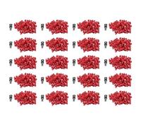 Reinscer 2000Pcs Red RJ45 Port Ethernet LAN Hub Anti Dust Cover Plug Cap Blockout Protector with Proprietary Lock and Key