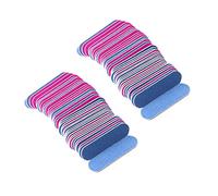 Reinscer 200Pcs Nail Files Double Color Wooden Mini Buffer Sanding 180/240 Disposable Manicure Tools