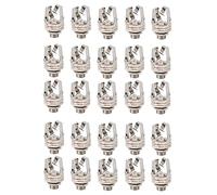 Reinscer 20X Jack 6.5 Two-Channel Audio Cable Connector Plug Socket with A Switch Stereo 6.5 Female for Guitar