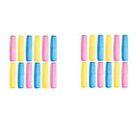 Reinscer 24 Pieces Colorful Hair Combs Set for Kids Women Men Colorful Plastic Fine Dressing Comb (Pink, Yellow, Blue)