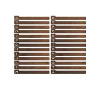 Reinscer 26PCS Wood Record Dividers, Alphabetical Vinyl Record Storage Dividers A-Z, Record Holder Organizer Guides Easy to Use