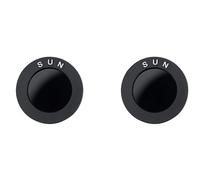Reinscer 2pcs 1.25 Inches Black Solar Filter Astronomical Telescope Accessories Optical Glass Lens Optical Filter Lens M28X0.6