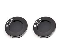 Reinscer 2pcs 1.25 Inches Black Solar Filter Astronomical Telescope Optical Glass Lens Optical Filter Lens Filter M30X1