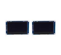 Reinscer 2pcs 2.42 Inch OLED Display LCD Screen Module 128X64 SPI/IIC Interface SSD1309 Display White