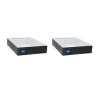 Reinscer 2pcs 2.5 Inch to 3.5 Inch Internal Floppy Bay III 6Gbps Tray-LESS Mobile Rack for 2.5 Inch HDD SSD Hard Drive