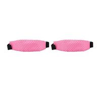 Reinscer 2Pcs Fixing Band Baby Kid Head Support Holder Star Print Sleeping Belt Baby Stroller Safety Seat Holder Belt(Pink)