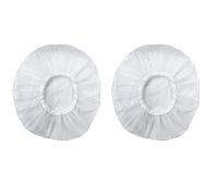 Reinscer 2Pcs Household Waterproof Shower Cap, Swimming Cap, Hotel Elastic Shower Cap Hair Set (White)