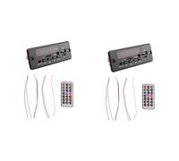 Reinscer 2Set 2X25W 50W Amplifier MP3 Player Decoder Board 5V-12V Bluetooth 5.0 Car FM Radio Module Support TF USB AUX Player
