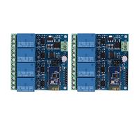 Reinscer 2X 12V 4CH Remote Control Switch Bluetooth Relay Module for Android Mobile Motor LED Light DIY Electronic Kit