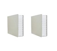 Reinscer 2X 216 Colors Nail Tips Display Book DIY Nail Art Showing Shelf Gel Color Card Chart Painting Display Board White