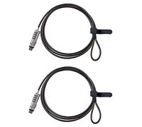 Reinscer 2X 4 Digital Universal Lock USB Laptop Security Cable Lock for Computer