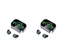 Reinscer 2X 5.3 Bluetooth Earphones Wireless Headphone 9D Stereo Sports Waterproof Earbuds Headsets Charging Box with Mic