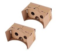 Reinscer 2X 6 Inch DIY 3D VR Virtual Reality Glasses Hardboard for Cardboard