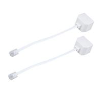 Reinscer 2X 6P2C RJ11 Male to Female Two Way Telephone Splitter Converter Cable