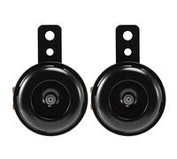 Reinscer 2X 6V Black Mount Electric Horn for Car Motorcycle Truck Vehicle