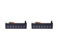 Reinscer 2X 7 Port USB 3.0 Hub 5Gbs 5.25inch CD-ROM Drive Bay CD ROM Front Panel for Computer Case