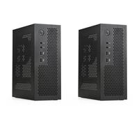 Reinscer 2X A09 HTPC Computer Case Mini ITX Gaming PC Chassis Desktop Chassis USB2.0 Computer Case Home Computer Case Black