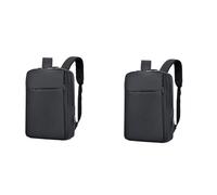 Reinscer 2X Anti-Theft Laptop Backpack Large Capacity Travel Bag Men'S Waterproof Backpack Student School Bag-Black