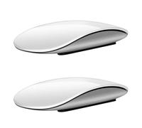 Reinscer 2X Bluetooth Wireless Magic Mouse Silent Rechargeable Computer Mouse Slim Ergonomic PC Mice for (White)