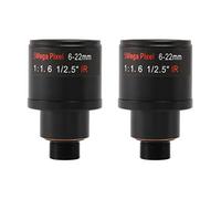 Reinscer 2X CCTV Lens 1/2.5 Inch 6-22mm 5MP Mount Varifocal Lens F1.6 for 4MP/5MP CMOS/CCD Sensor Security IP/AHD Camera