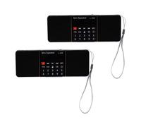 Reinscer 2X Digital Fm Radio Media Speaker Mp3 Music Player Support Tf Card USB Drive with LED Screen Display and Timer Function