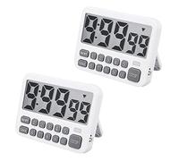 Reinscer 2X Digital Kitchen Timer, Large Display Cooking Timer Cycle Count Up/Down Timer with Digits Directly Input, Loud Alarm
