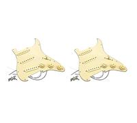 Reinscer 2X Electric Guitar Pickguard Pickups Loaded Prewired Scratch Plate Assembly SSS Yellow