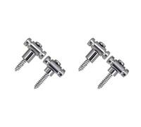 Reinscer 2X Electric Guitar String Buckle Holders with Mounting Screws Mounting Tree Guides Guitar Accessories Silver