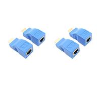 Reinscer 2X Extender to Rj45 Lan Network Extension Transmitter Receiver Tx Rx Cat5E Cat6 Ethernet Cable V1.4 30M 4K 1080P