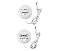Reinscer 2X Mini White 3 5mm Pillow Speaker for CD Radio MP3 Player