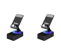 Reinscer 2X Mobile Phone Holder, Audio Power Bank, Bluetooth Call Speaker, Multi-Function Foldable Rotating Desktop,Black