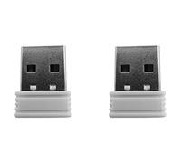 Reinscer 2X Mouse Jigglers Mover Undetectable Automatic USB Port Shaker Wiggler for Laptop Keeps Computer Awake White