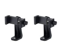 Reinscer 2X Phone Holder/Vertical and Horizontal Tripod Mount Adapter Rotatable Bracket with 1/4 Inch Screw Hole/Adjustable Clip