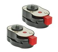 Reinscer 2X Professional 1/4Inch Mini Quick Release Plate System for Any Tripod, Articulated Arm Mount with to 4 Lb Capacity
