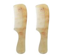 Reinscer 2X Professional Beauty Ox Horn Hair Comb Brush Spa Massage Salon