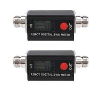 Reinscer 2X RD106P Digital SWR Meter SWR&Power Meter 120W FMB VHF UHF80-999MHz Standing-Wave Ratio Support DMR Walkie Talkie