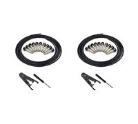 Reinscer 2X Solderless Connectors Design Guitar Cable DIY Guitar Pedal Patch Cable Kit