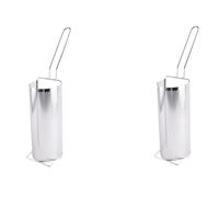Reinscer 2X Stainless Steel Fried Basket Long Fry Potato Chip Container Best for French Fries Potato Chip Squeezers Kitchen Tool