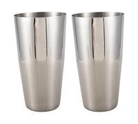 Reinscer 2X Stainless Steel Mixer Shake Beverage for Flair Bartenders Cocktail Shaker, Silver