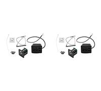 Reinscer 2X Ukelele Uke Piezo Pickup Preamp 3-Band EQ Equalizer Tuner System with LCD Display