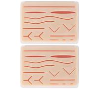Reinscer 2X Upgraded Large 3-Layer Suture Pad with Wounds for Practicing Suturing - Not Easily Separate, Tear or Rip