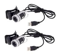 Reinscer 2X USB 2.0 12 Megapixel HD Camera Web Cam 360 Degree with MIC Clip-On for Desktop Skype Computer PC Laptop