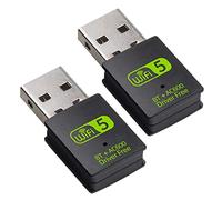 Reinscer 2X USB WiFi Bluetooth Adapter, 600Mbps Dual Band Wireless Network External Receiver,WiFi Dongle for PC/Laptop/Desktop