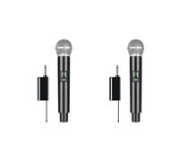Reinscer 2X Wireless Microphone Professional UHF Recording Karaoke Handheld 1 Channel Lithium Battery