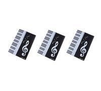 Reinscer 3 Piece 6 Page Expansion Sheet Music Folder, Piano Score Folder, Black Fits Letter Size A4, Choir Folder